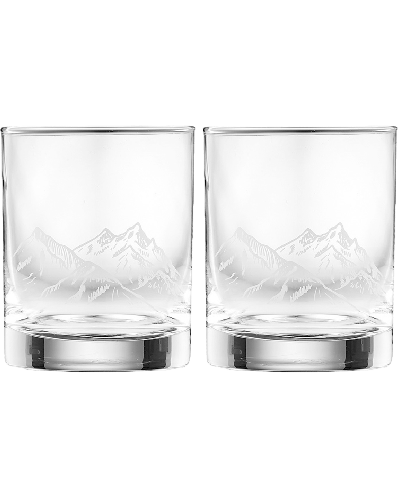Buy Tempa Atticus Set 2 Whiskey Glasses Mountains Online (Lowest