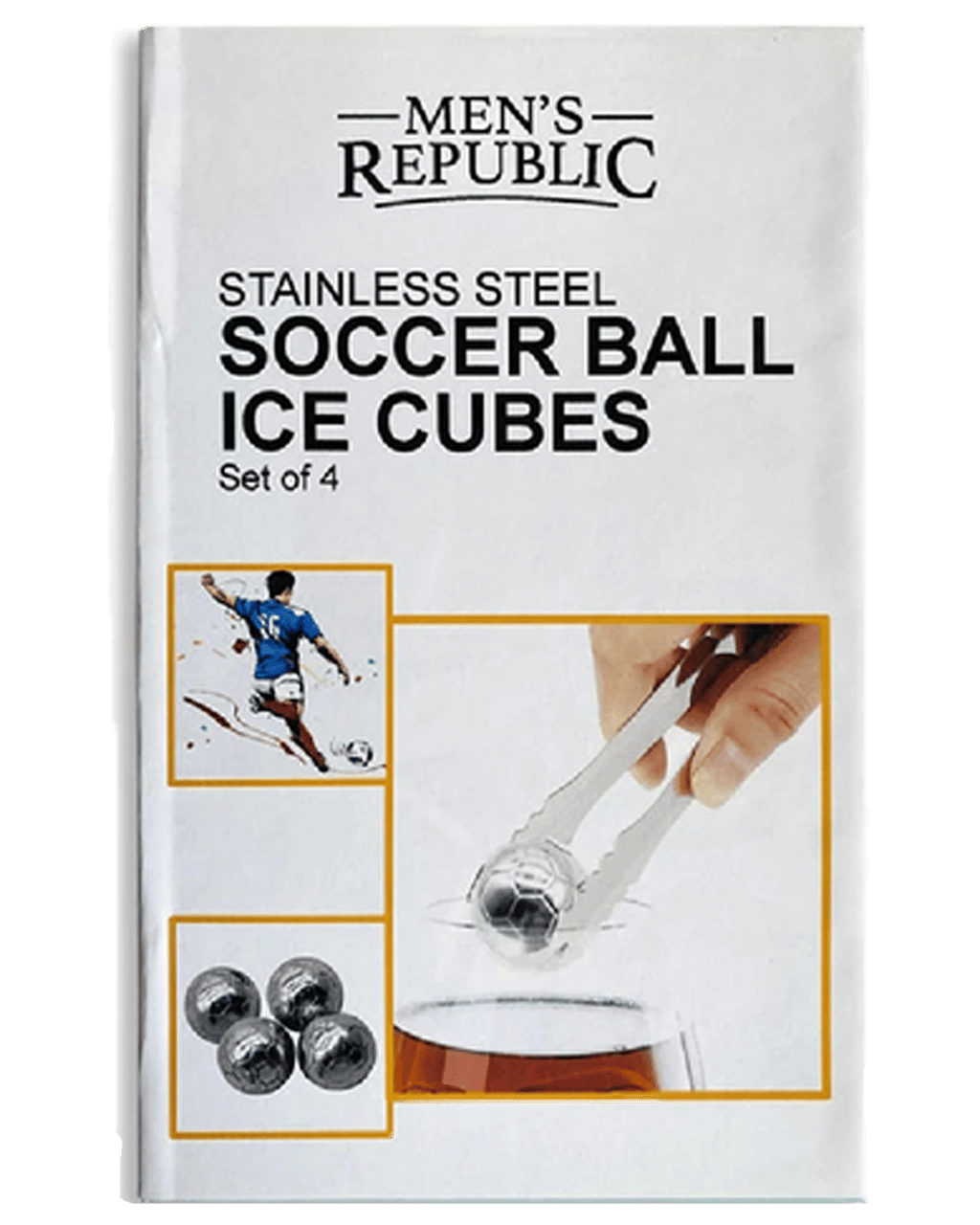 Buy Men's Republic Stainless Steel Soccer Ball Ice Cubes Set Online