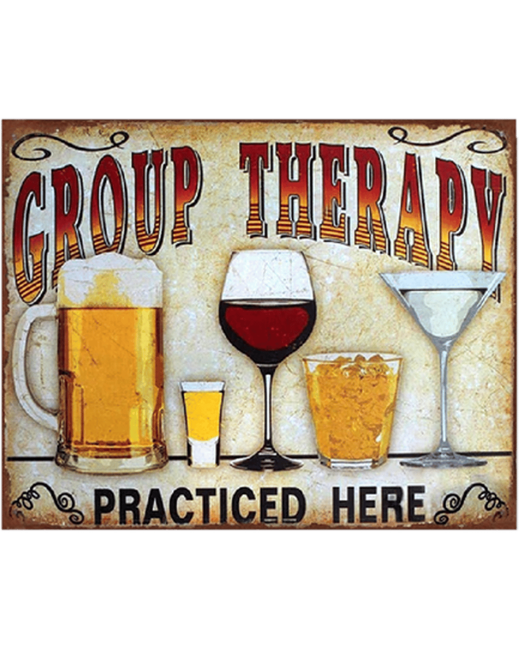 Buy Men's Republic Retro Bar Sign Group Therapy Online (Lowest Price