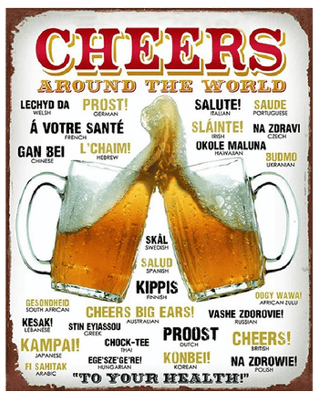 Buy Men's Republic Retro Bar Sign Cheers Online (Lowest Price Guarantee