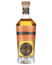  Dasher + Fisher Whisky<br>Barrel Gin 500ml  500ML Tasmanian Whisky Barrel Gin is a masterful fusion of craftsmanship and nature, resulting in a spirit that embodies the essence of Tasmania. This gin offers a woody and herbaceous profile, enriched by the sweet and inviting aroma of whisky. The maturation process in whisky barrels imparts complex notes of orange and coconut, adding a unique depth to the flavour. The foundation of vanilla rounds out the experience, creating a smooth and harmonious balance that delights the palate. Each sip reveals
