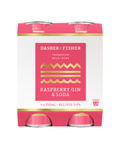  Dasher + Fisher Raspberry<br>Gin & Soda 250ml X... 250ML Made with our newest Seasonal addition, Raspberry Gin & Soda.