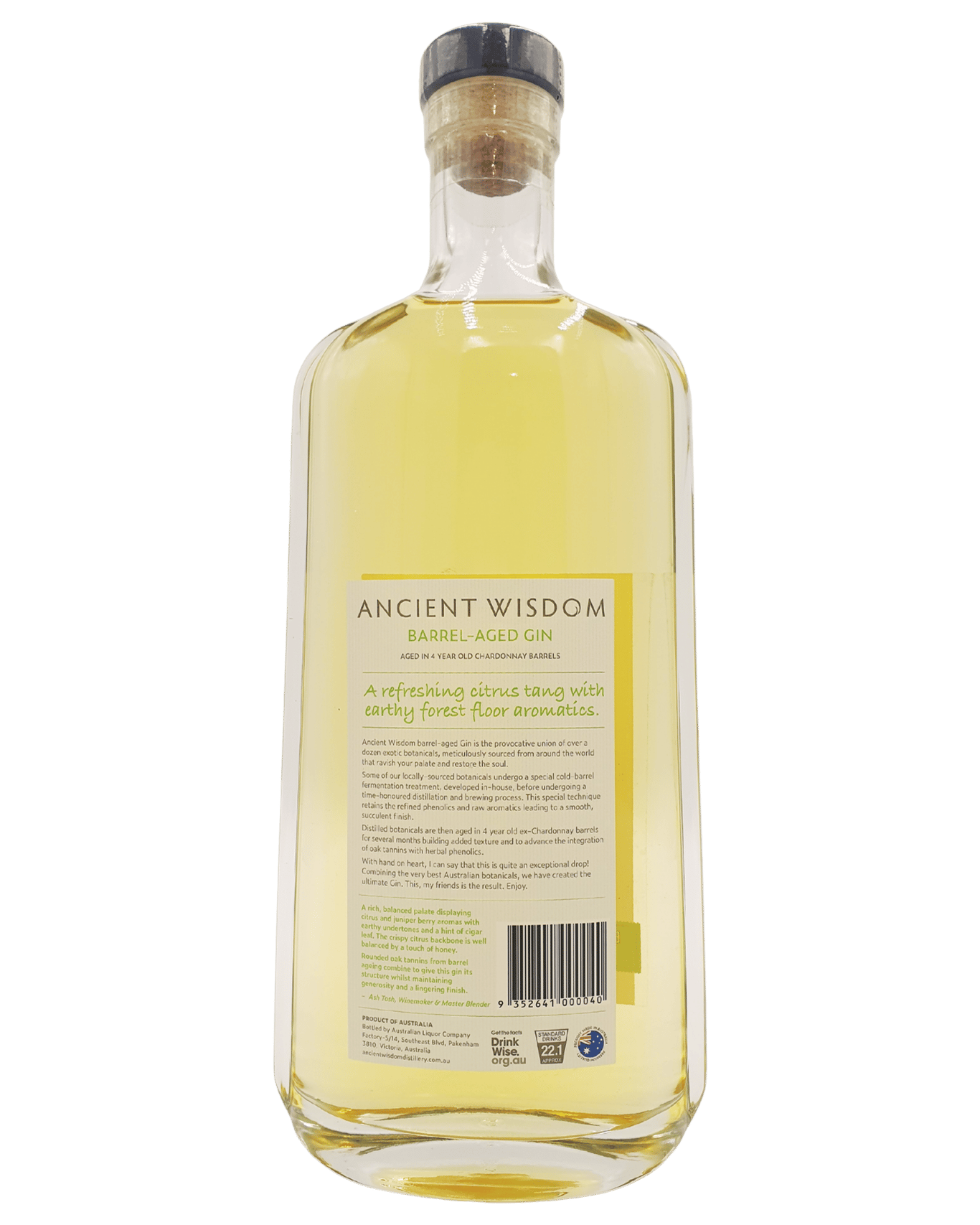 Buy Ancient Wisdom Barrel Aged Gin 700ml Online Or Near You In Australia [with Same Day Delivery