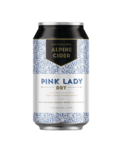 Alpine Cider Pink Lady Dry  375mL There is quite a rare balance in this Alpine Cider. In drier ciders, it’s easy to lose the intensity of the fruit. That’s not the case here. The crisp fruity pink lady is the hero of the show. It is as crisp as the mountain air and as clean as fresh snow. At the tail end, there is a gentle blast of a green apple acid hit.