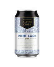  Alpine Pink Lady Dry  375ML There is quite a rare balance in this Alpine Cider. In drier ciders, it’s easy to lose the intensity of the fruit. That’s not the case here. The crisp fruity pink lady is the hero of the show. It is as crisp as the mountain air and as clean as fresh snow. At the tail end, there is a gentle blast of a green apple acid hit.