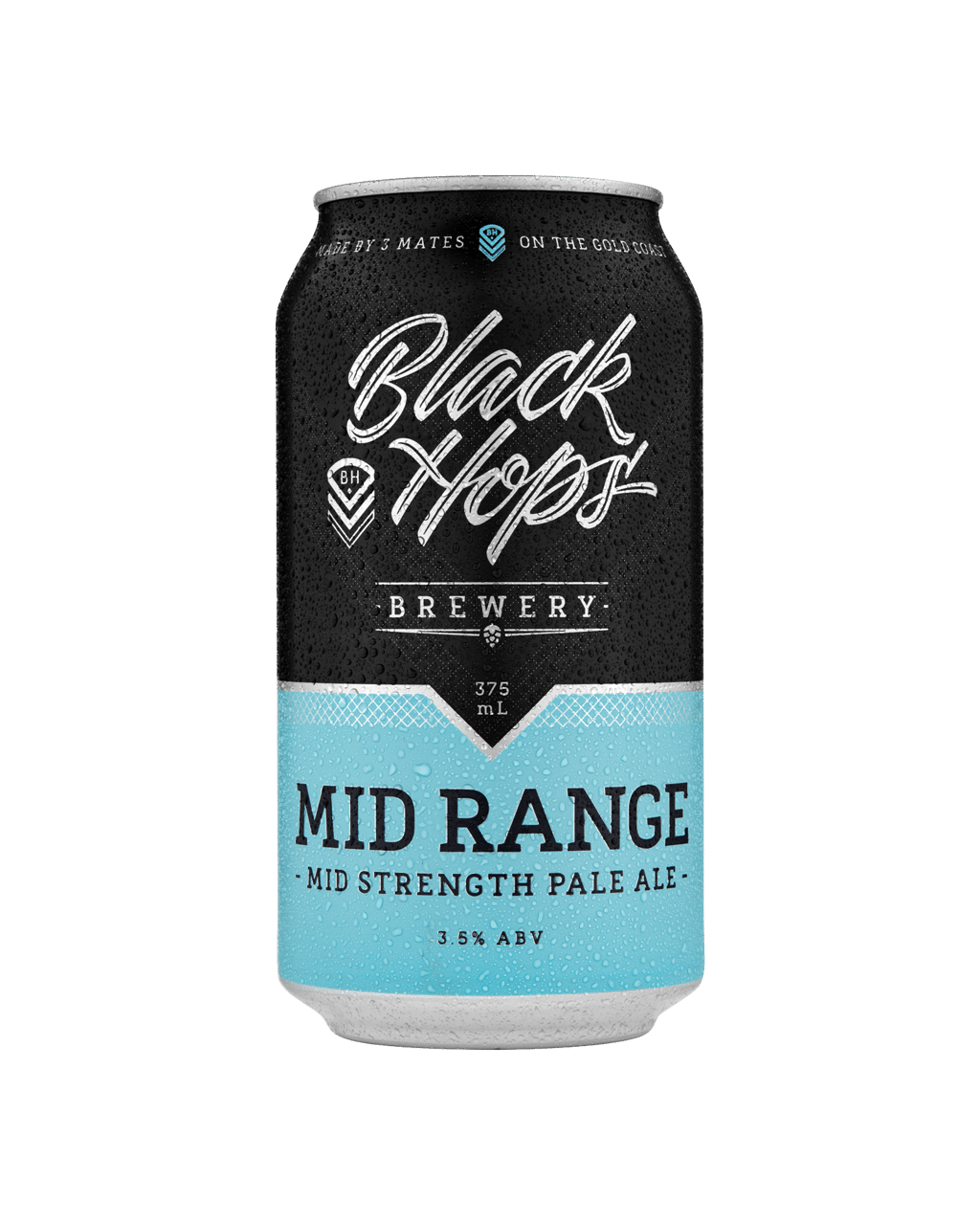 Black Hops Mid Range Pale Ale Cans 375mL Boozy