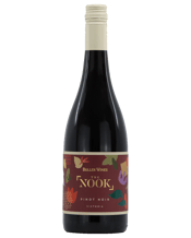 Buller Wines The Nook Pinot<br>Noir 750mL This Pinot Noir displays luscious black raspberry, cherry and spiced vanillin on the nose, the palate leads with dark cherries followed by subtle spice and vanilla with a little grip to finish.