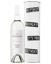 Cellar 17 Adelaide Hills<br>Bleasdale Pinot... 750ML <ul><li>Birthday Wine Cylinder “Hip Hip Hooray It’s Your Birthday”</li></ul>This delicate wine shows all the spice and perfume we expect from cool climate Pinot Gris. Nashi, ginger and rosewater perfume leads to a generous and textured palate with nutty complexity from the barrel ferment component. A satisfying yet moreish wine, textured and complex middle palate, with a hint of sweetness to complement spicy foods.