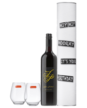  Cellar 17 Lola's Paddock<br>Barossa Shiraz... 750ML Birthday Wine Cylinder Hip Hip Hooray It’s Your Birthday.<br>Bright yet deep in colour, Lola’s Paddock Shiraz starts with wild berry and fine French Oak aromas lifting from the glass. It is matured in fine French Oak and created to be intense in flavour, yet soft and approachable upon release. The palate is an ensemble of rich, ripe, gathered black fruits, with elements of mixed savoury spice, continuing to impress in succulent ways. Silken tannins create the perfect finish.