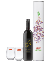  Cellar 17 Seasons Greetings<br>- Lola's Paddock... 750ML This gift includes:<ul><li>Christmas Wine Cylinder “Season’s Greetings Cylinder”</li><li>2 Stemless Spiegelau Lead Free Crystal Wine Glasses</li></ul>Bright yet deep in colour, Lola’s Paddock Shiraz starts with wild berry and fine French Oak aromas lifting from the glass. It is matured in fine French Oak and created to be intense in flavour, yet soft and approachable upon release. The palate is an ensemble of rich, ripe, gathered black fruits, with elements of mixed savoury spice, continuing to