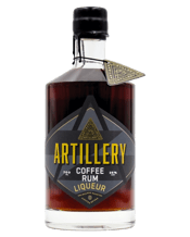  Artillery Coffee Rum Liqueur<br>700ml  700ML Artillery’s premium crafted Rum merges beautifully with Melbourne-roasted coffee, to create a striking liqueur, complimented by a nutty, complex palate, with vanilla, honey and dark chocolate, all within a smooth finish. Perfect to chill and sip neat or add to your favourite cocktails like espresso martinis.