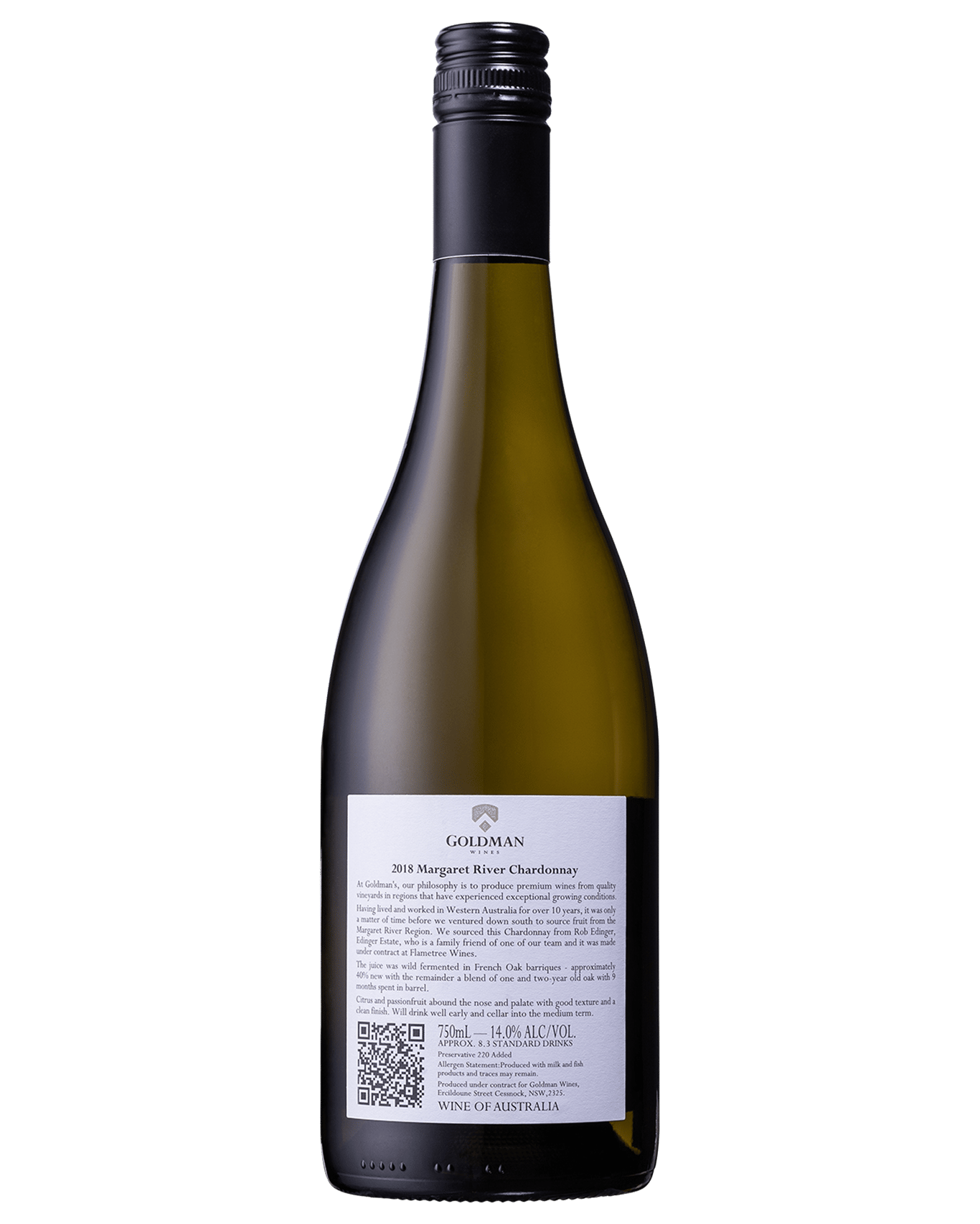 Buy Goldman Wines Margaret River Chardonnay 2018 Online (Lowest Price Guarantee) Best Deals