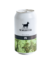 The Welder's Dog Ipa 355ml 355mL India Pale Ale: We have doubled-down on what we think are the important elements in this style; a super clean, well rounded malt profile and a huge hit of fresh, fruity and Australian hops.