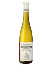 Domaine Emile Beyer<br>Gewurztraminer... 750mL Awarded with a “Coup de cœur" (= favourite) prize by the 2018 guide of prestigious "Revue des vins de France", the Domaine Emile Beyer is a true rising star in the Alsace region. In Eguisheim (Alsace) since 1580, Emile Beyer has preserved family know-how for 14 generations. Christian and Valérie Beyer now manage this 17 hectares estate, half of which is located on the Grands Crus and Lieux-dits hillsides. The soil is a living environment and a source of energy for the vines. By taking care of th
