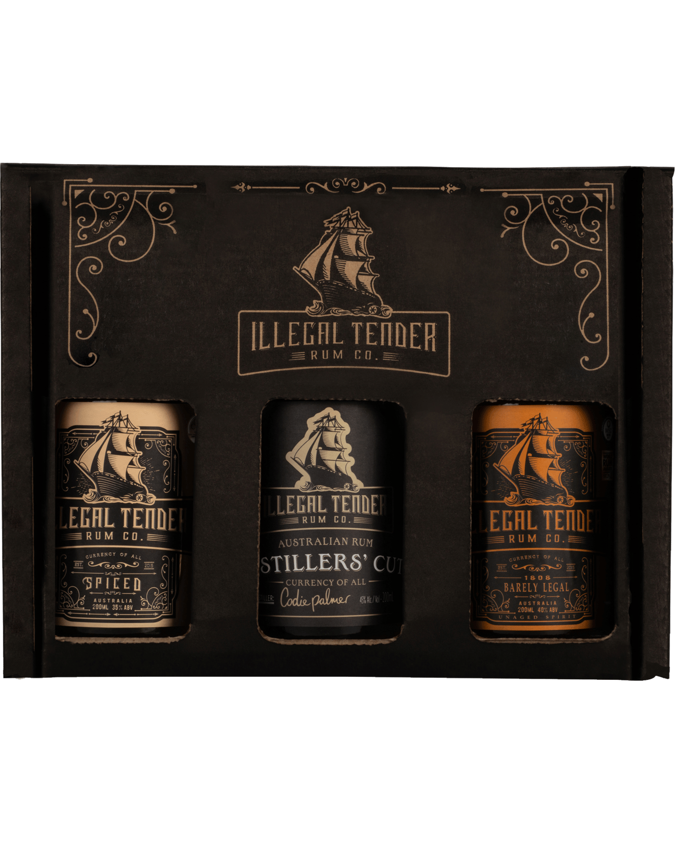 Buy Illegal Tender Rum Co 3 Pack Set 200ml Online (Lowest Price
