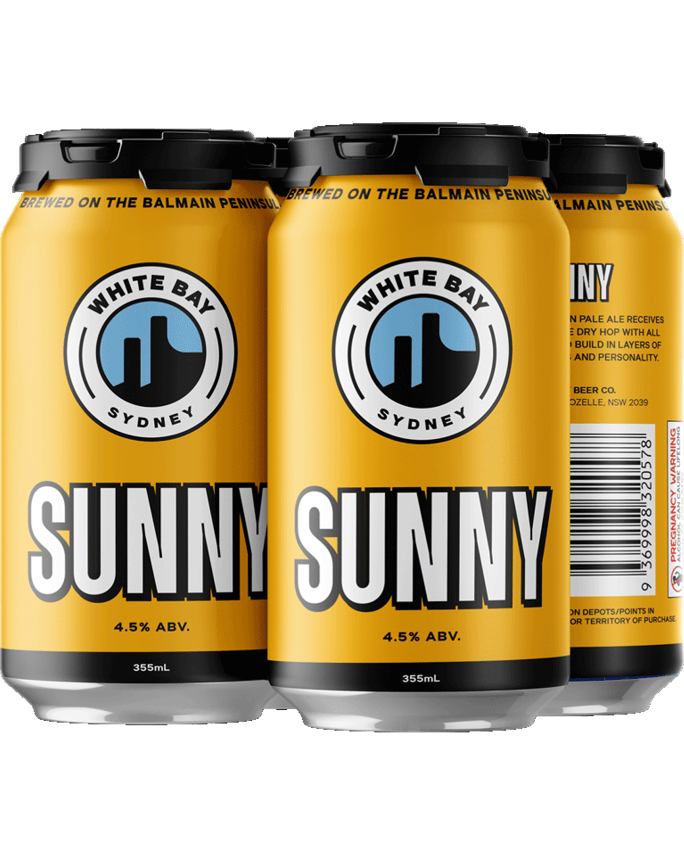 Buy White Bay Beer Company Sunny Pale Ale Cans 355ml Online (Lowest