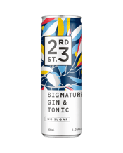  23rd Street Distillery<br>Signature Gin &... 300ML Vibrant, dimensional and sparkling. A tonic for the more demanding palate. Classic bitterness and a calculated hint of sweetness hum along with the Riverland citrus and aromatics of 23rd Street Signature Gin.