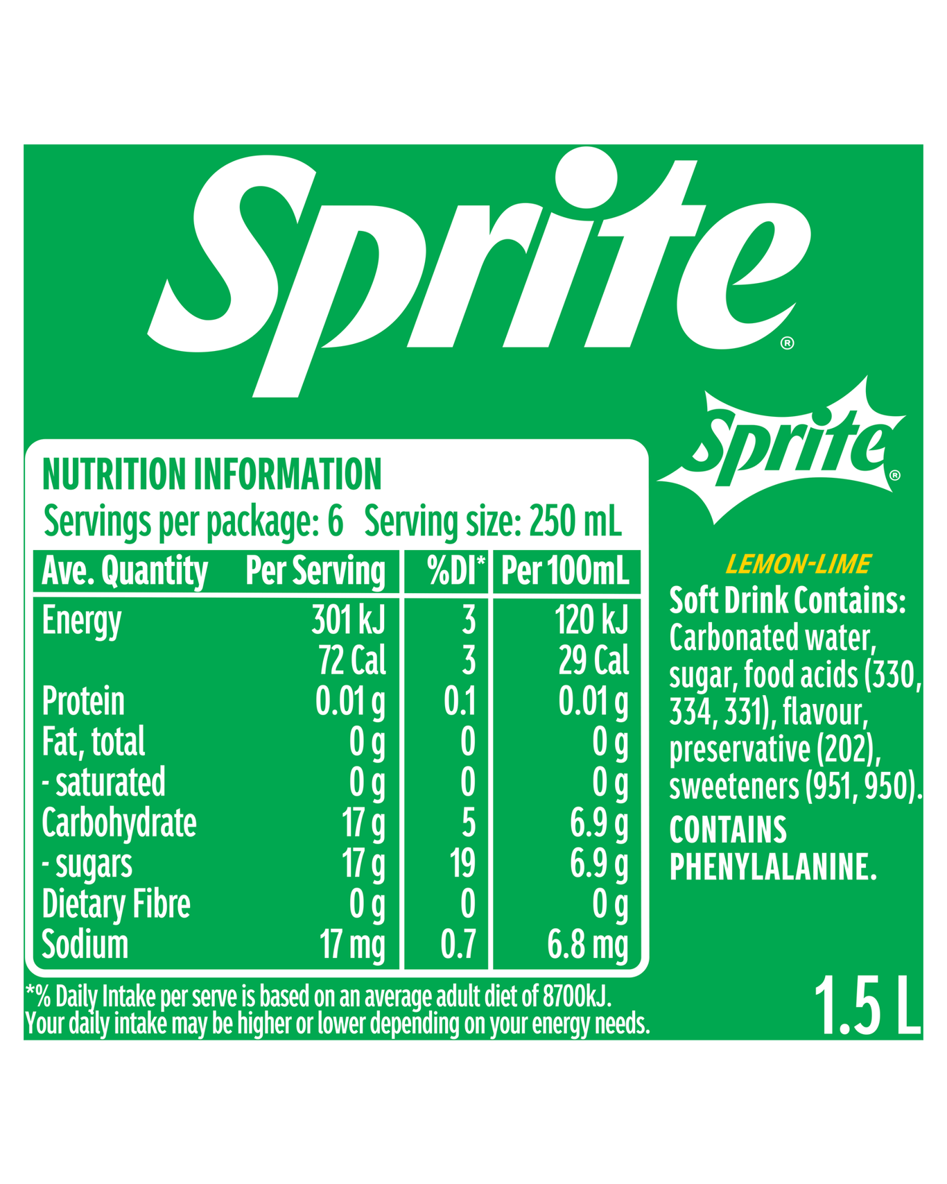 Buy Sprite Lemonade 1.5l Online (Lowest Price Guarantee) Best Deals