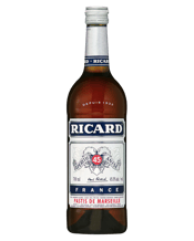  Ricard Aperitif 700ml  700mL First created by Paul Ricard in Marseille, 1932 it has distinct fresh taste of liquorice and subtle Provence herbs. Aged in large barrel in the open air a slight 'sea-side' flavour is imparted by the salt spray that licks the barrels.