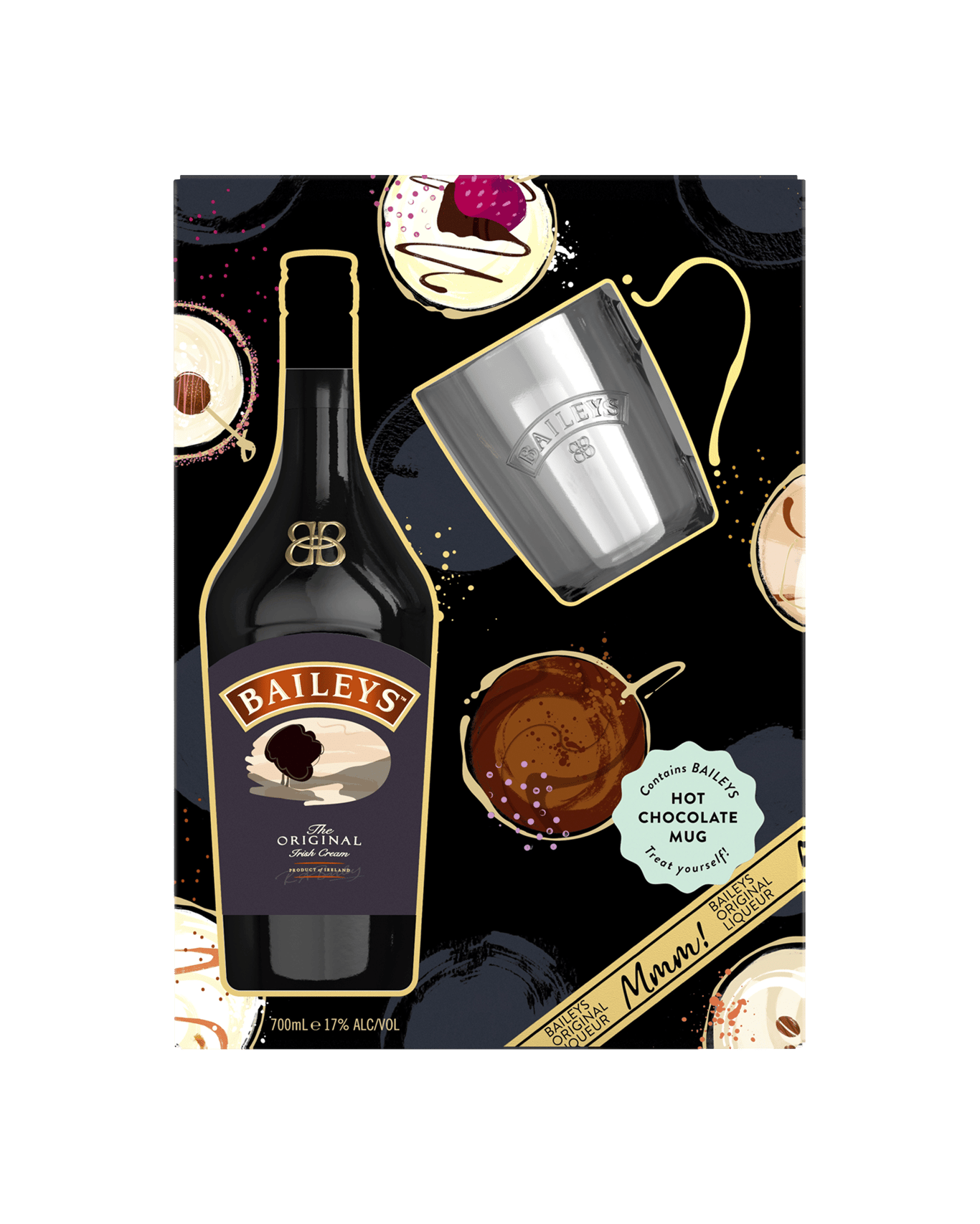 Buy Baileys Original Irish Cream Liqueur Gift Pack 700ml Online (Low ...