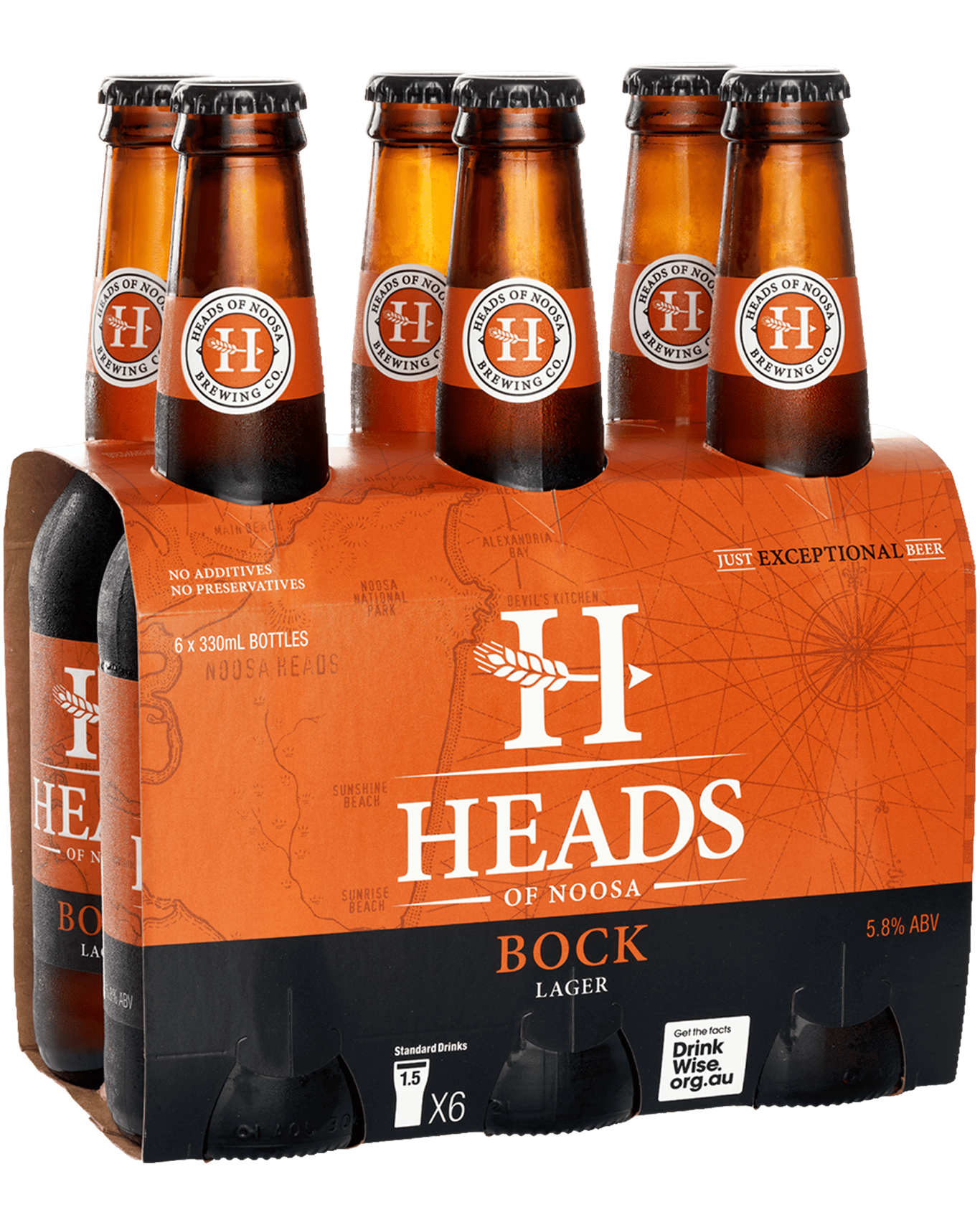 Buy Heads Of Noosa Block Lager Bottles 330ml Online (Lowest Price