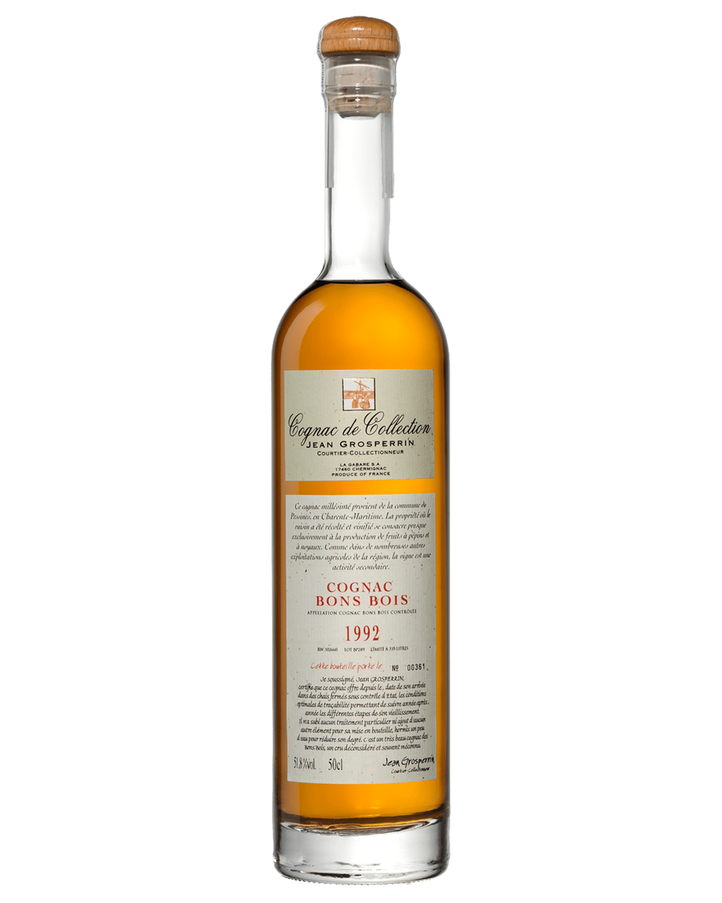 Buy Grosperrin - La Gaba Re Sa Cognac 20 Years+ 1992 Bons Bois 51.8% ...