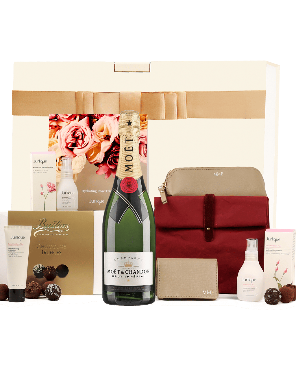 Boozy Chocolates Gourmet Gift Box - Moet Champagne & Whisky | Compartés