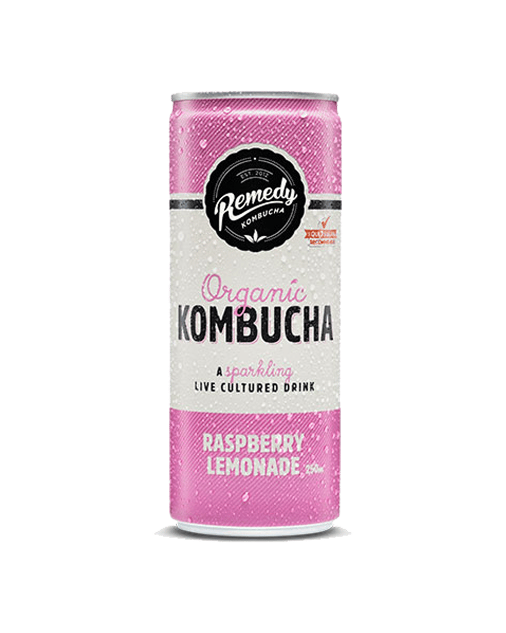 Buy Remedy Kombucha Raspberry Lemonade 250ml Online (Low Prices) from ...