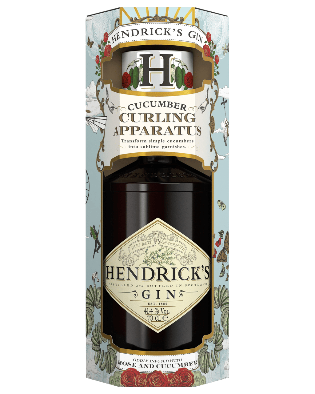 Hendrick's Gin & Cucumber Curler Gift Pack 700ml (Unbeatable Prices): Buy  Online @Best Deals with Delivery - Dan Murphy's