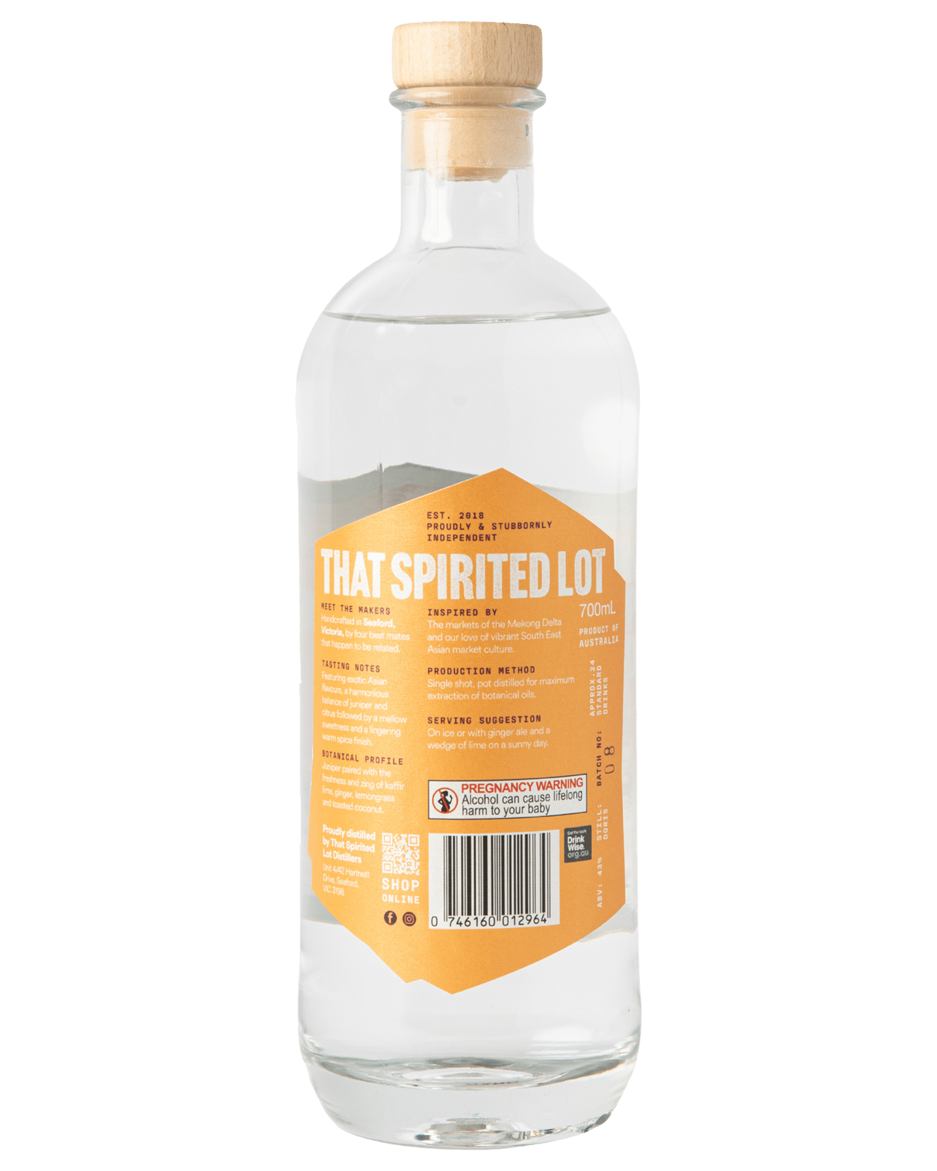 Buy That Spirited Lot Distillers Hawker Market Gin 700ml Online (Lowest