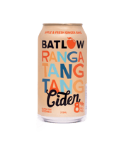  Batlow Ranga Tang Cider Can<br>375ml  375mL Batlow Cider Co. In 2011, Batlow Cider Co, was formed with the vision of creating 'Australia's Favourite Cider' made from fresh crushed Batlow Apples, 'Australia's Favourite Apples'. Usingbest cider making practices, the team produces a range of award winning ciders that are Vegan Friendly, Gluten Free and downright delicious! Like a fresh Ginger Beer, but a Ginger Batlow. Red apple varieties are blended with fresh, zesty, real Ginger. Not too sweet up-front and a clean, mild spice on the finish