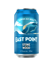  Stone & Wood East Point Cans<br>375ml  375ML Our lower alc beer pays tribute to Australia’s most easterly point, where rolling waves strike the cliffs of Cape Byron. Inspired by the salt spray that fills the air, East Point is thirst-quenching and lightly hopped – A refreshing beer that you can enjoy while planning your next move.&nbsp;