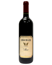 Craiglee Shiraz  750ML The Craiglee vineyard was established in the 1860's, and replanted in 1976 by the current winemaker, Patrick Carmody. All wines are made from estate grown fruit using natural processes that reflect the flavours specific to the site. This is an iconic Victorian wine that features a trademark of pronounced cracked black pepper.