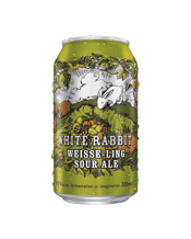  White Rabbit Weisse-ling<br>Sour Ale Cans... 355mL A re-imagining and marriage of old world techniques; stemming from the traditions of skin contact Riesling and Berliner Weisse. This bright coloured hybrid beer displays strong grape, grapevine, tannic wood aromas. A clean wine acidity and light champagne-like body brings a great balance and makes it refreshing to drink. The subtle minerality, with the tannins from both the skins and barrel aging process; add texture, bringing layered depth and complexity to this overwhelmingly interesting and r