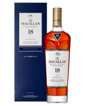 The Macallan Double Cask 18<br>Years Old Single... 700ML The Macallan Double Cask 18 Years Old, a perfectly balanced single malt whisky matured for 18 years in both American and European sherry seasoned oak casks. Sherry seasoned American oak adds delicate vanilla to the subtle spice of European oak, delivering a whisky with a sweeter, warmer taste and character.<br /><br />With golden hues heightening the colour of the whisky and reflecting the key flavour notes of treacle toffee, sweet ginger, dried fruits and nutmeg, The Macallan Double Cask 18 Yea