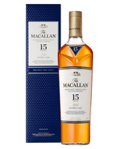 The Macallan Double Cask 15<br>Years Old Single... 700ML The Macallan Double Cask 15 Years Old is a balanced single malt whisky created by bringing the perfect harmony of two oaks into one exceptional single malt whisky. Sherry seasoned American oak adds delicate vanilla to the subtle spice of European oak, delivering a whisky with a sweeter, warmer taste and character.<br /><br />A taste characteristic of The Macallan portfolio, the apple takes centre stage in this image, reminiscent of the great Flemish still life paintings from the 17th century.<b