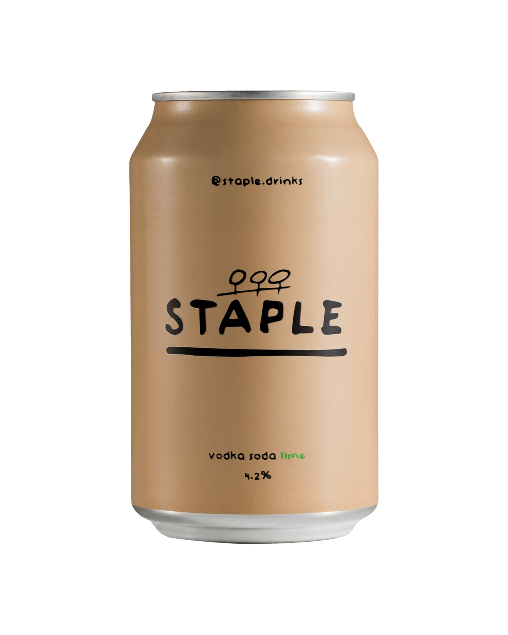 Staple Vodka Soda Lime Cans 330mL Boozy