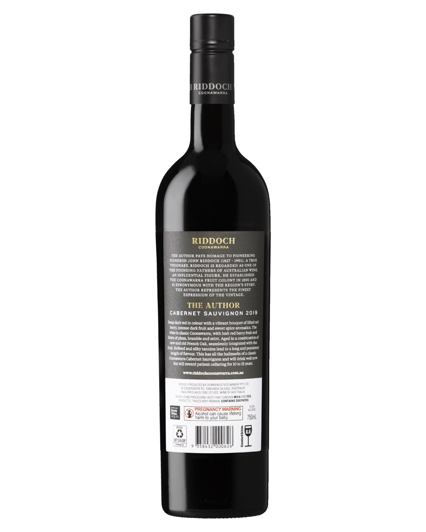 Buy Riddoch The Author Coonawarra Sauvignon 2019 Online (Low Prices) from Dan Murphy