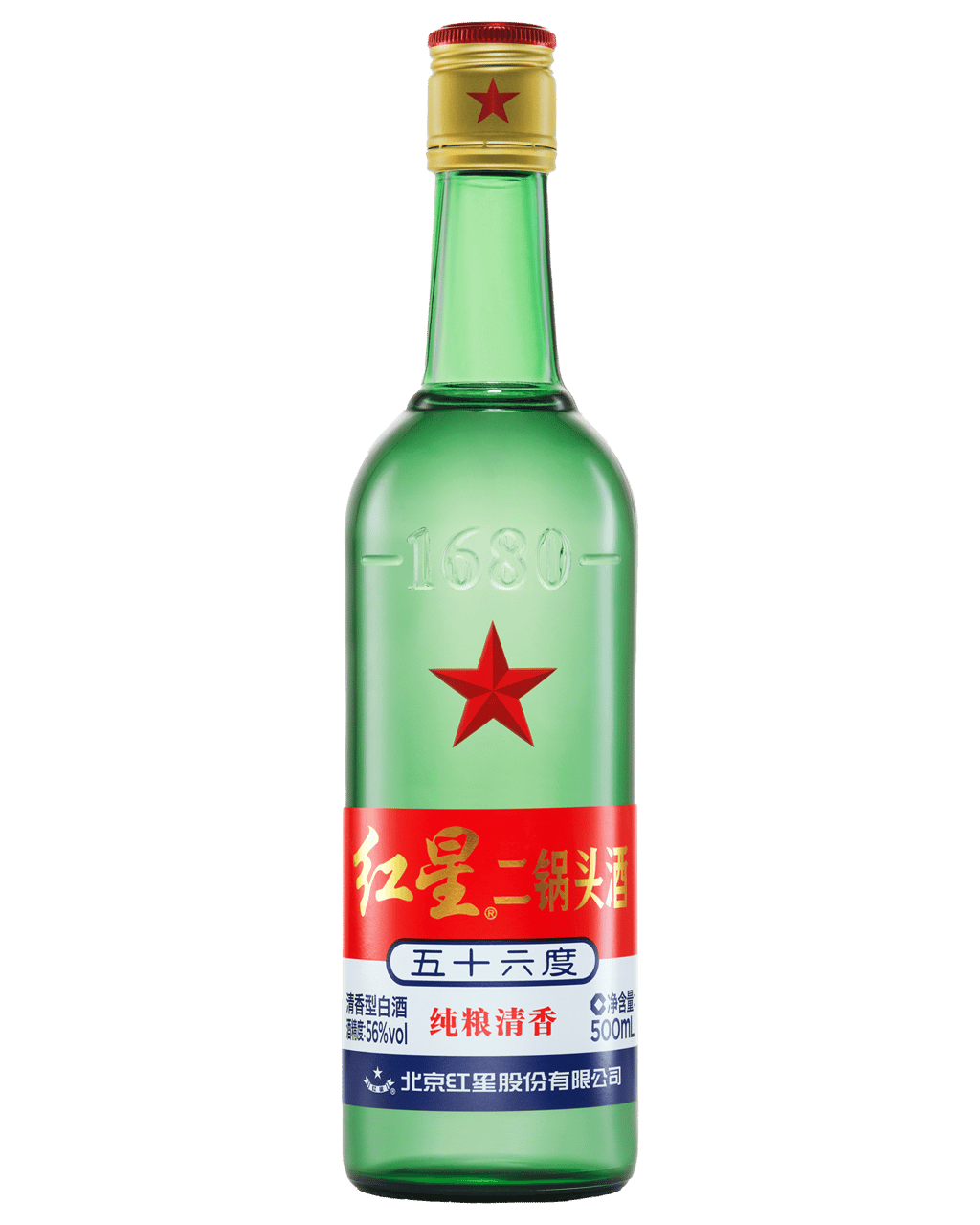 Red Star Erguotou Baijiu 56% 500ml (Unbeatable Prices): Buy Online ...