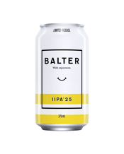  Balter Iipa Cans 375ml  375ML Not many beers get given the rank of two stripes. This one has earned both rings. One of our most-saluted special releases, Balter IIPA is now back for a limited time. Clean, hefty hop notes provide substantial palate weight with hints of pineapple, pine and citrus, trailed by a delightfully dry, spicy finish.<br><br />We're not sure what a twin-stripe rank actually signifies, but damn, this is delicous times two.<br><br />From us to you with enjoyment