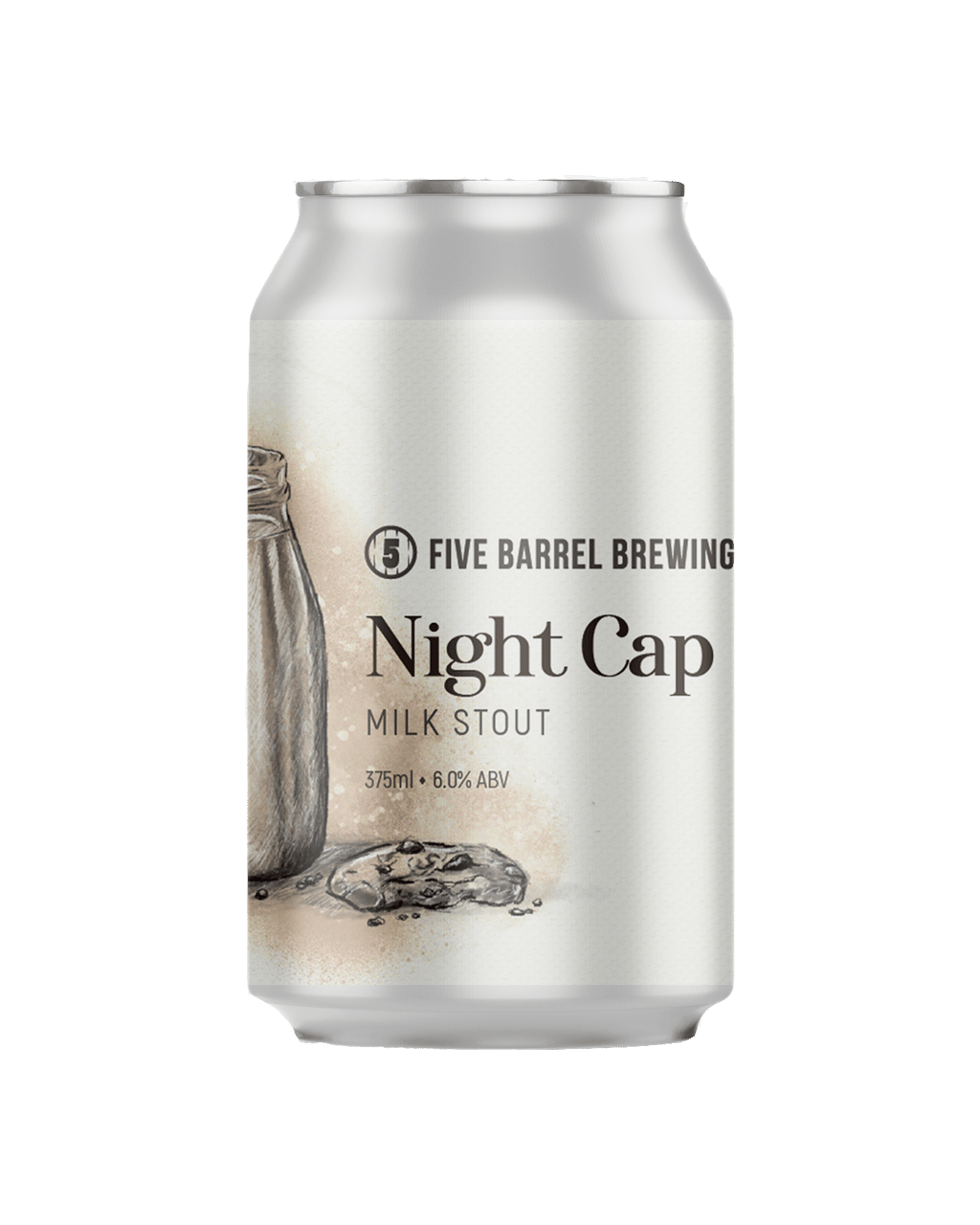 Buy Five Barrel Brewing Nightcap Milk Stout Can 375ml Online (Lowest