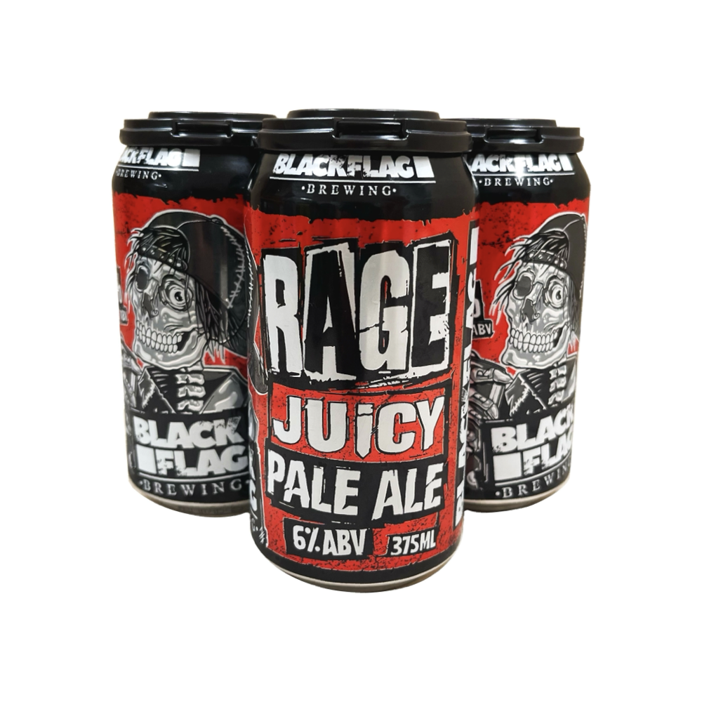 Buy Blackflag Brewing Rage Juicy Pale Ale Cans 375ml Online (Lowest