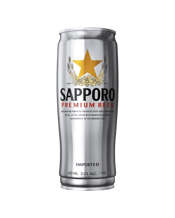  Sapporo Premium Lager Cans<br>650ml  7800ML The First Beer of Japan; Sapporo Premium Beer is a German Pilsner style lager, brewed with a single hop variety for refined bitterness and delicate floral aromas. Golden in colour with a subtle malt character, the rich creamy foam gives way to a perfectly balanced flavour with a crisp, clean finish, for complete refreshment.