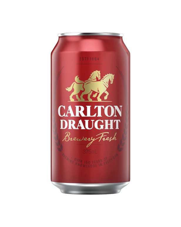 Carlton Draught Lager Cans 375mL