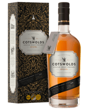  Cotswolds Single Malt Whisky<br>700ml  700mL Our Cotswolds Single Malt Whisky is the first whisky ever distilled in the Cotswolds. We use 100% locally grown, floor-malted barley and mature the whisky in first-fill ex-Bourbon barrels and reconditioned red wine casks. Rich, fruity and sippable with notes of honey, Seville orange marmalade and dark red fruits. Tasting Notes Nose: Notes of honey and butterscotch layered with light fruits (peaches & apricots), a hint of marzipan. Palate: Strong notes of tannin-rich malt, oils and dark sugar wit