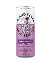  Island Fever Passionfruit<br>Seltzer 330ml  330mL Refreshing as hell in paradise... It's bloody hot & you can't go for a dip, so you're hanging out for that monsoonal downpour. Thankfully, your thirst can be saved by this refreshing seltzer with tropical passionfruit and a clean aftertaste Appearance: Clear, carbonated Aroma: Sweet passionfruit Taste: Sweet, subtle passionfruit