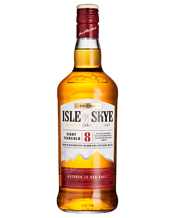  Isle Of Skye 8 Years Old<br>Blended Scotch... 700mL Premium quality 8 Years Old Blend - the recognised age of maturity for many malt whiskies. 8 years old defines the age of the youngest whisky in the blend, the majority of the malts in Isle of Skye are much older. Origins in that most widely celebrated of Scottish Islands: Skye, home of the Clan Macleod. An exceptionally smooth and mellow Blended Scotch whisky containing a high proportion of carefully selected Island and Speyside Malts. Honey/vanilla sweet Speyside flavour allied to smoky/peaty