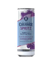 Vodka Cruiser Spritz Summer<br>Berry Cans 275ml 275mL Blending premium triple distilled Vodka, sparkling water, and the soft effervescent sweetness of raspberry, blackcurrant and cranberry, the Summer Berry Vodka Cruiser Spritz brings the taste of summer all year round.