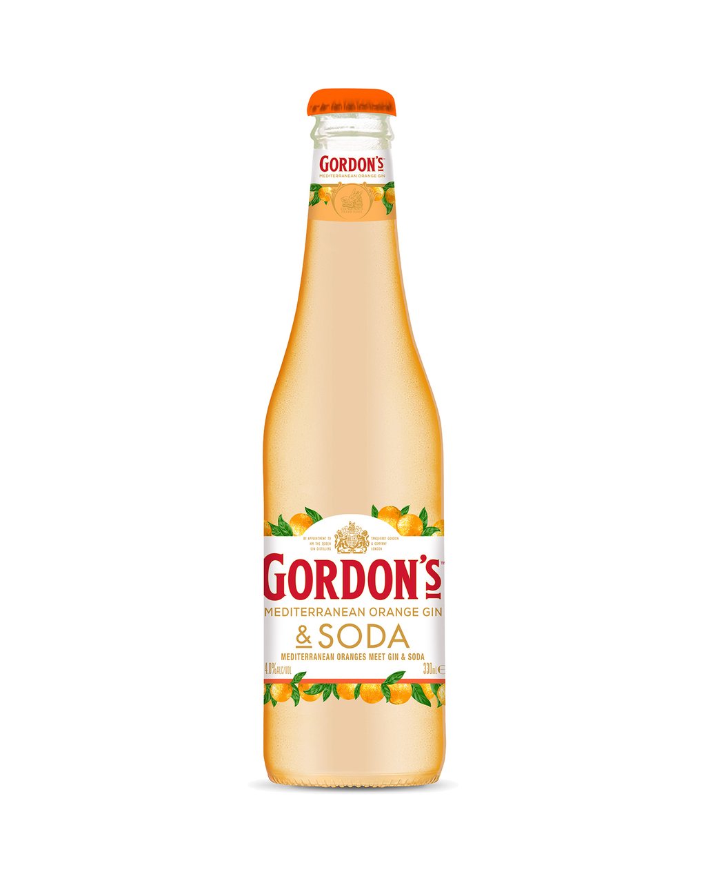 Gordons Mediterranean Orange Gin Soda Bottles 330mL Boozy