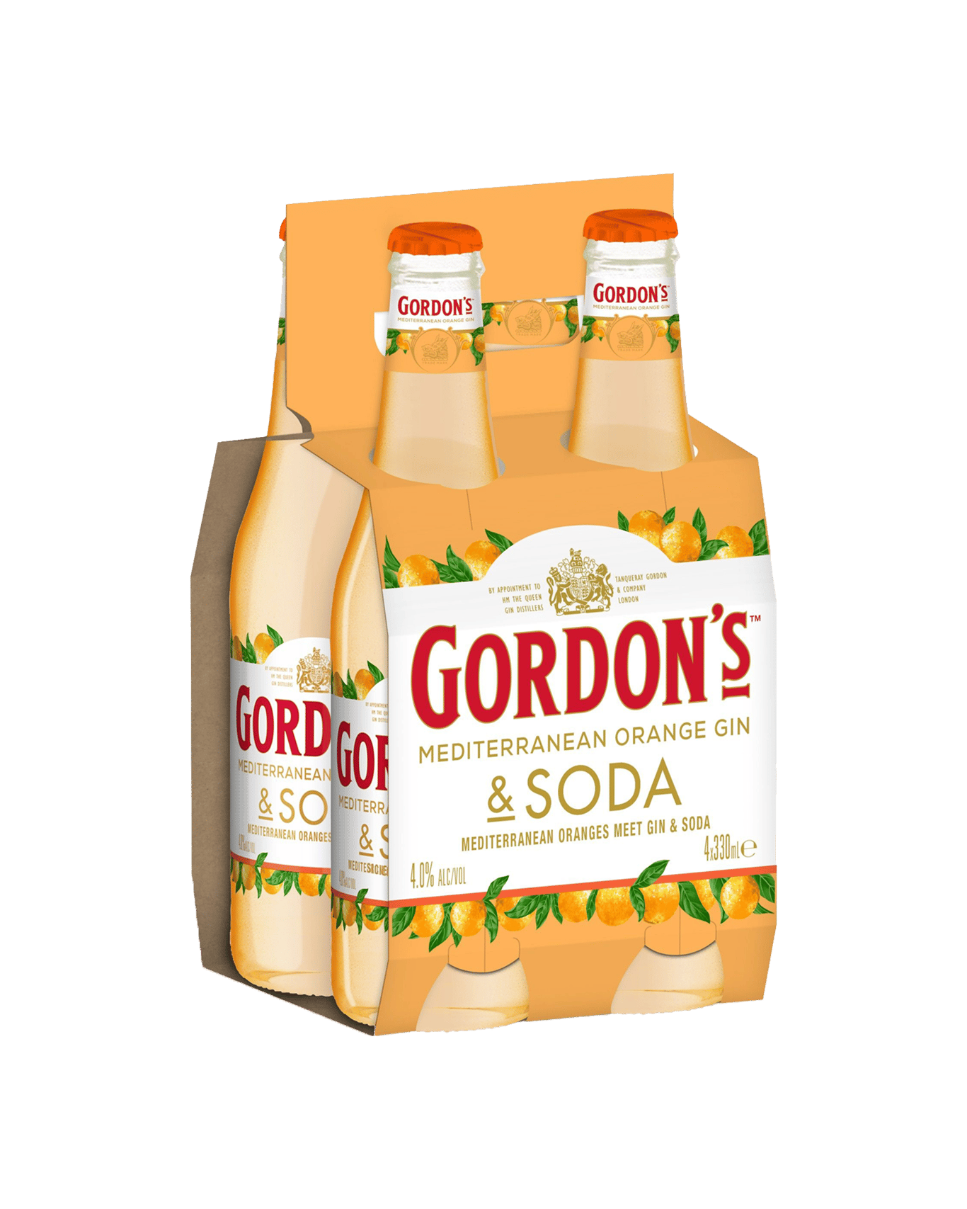 Buy Gordons Mediterranean Orange Gin & Soda Bottles 330ml Online